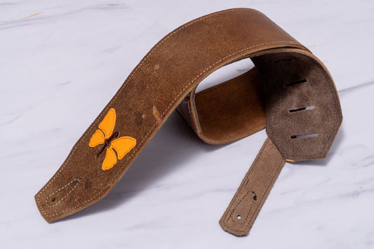 【new】LK STRAPS / Fodera Brown Strap #3-2 3.3inch【GIB Yokohama】