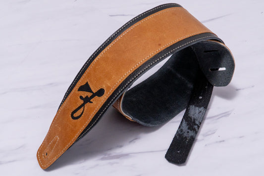 【new】LK STRAPS / F-Bass Brown Strap #4-2 3.3inch【GIB Yokohama】
