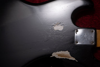 【used】Fender / Jazz Bass 62~63Body 66Neck Fender Factory Refinish Black 3.915kg #128744【Consignment 】【GIB Yokohama】