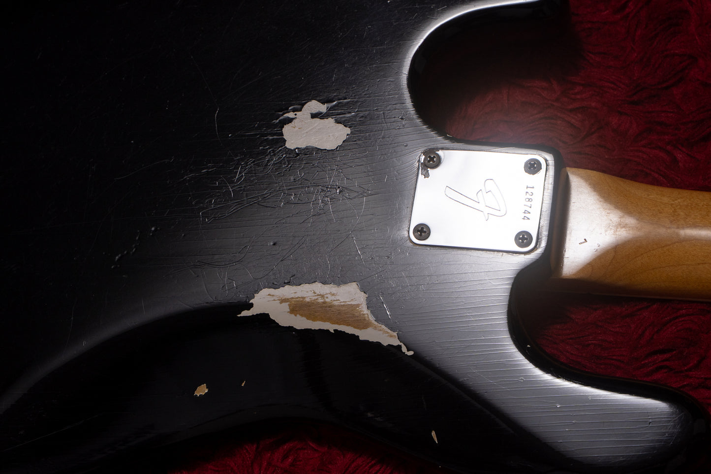 【used】Fender / Jazz Bass 62~63Body 66Neck Fender Factory Refinish Black 3.915kg #128744【Consignment 】【GIB Yokohama】