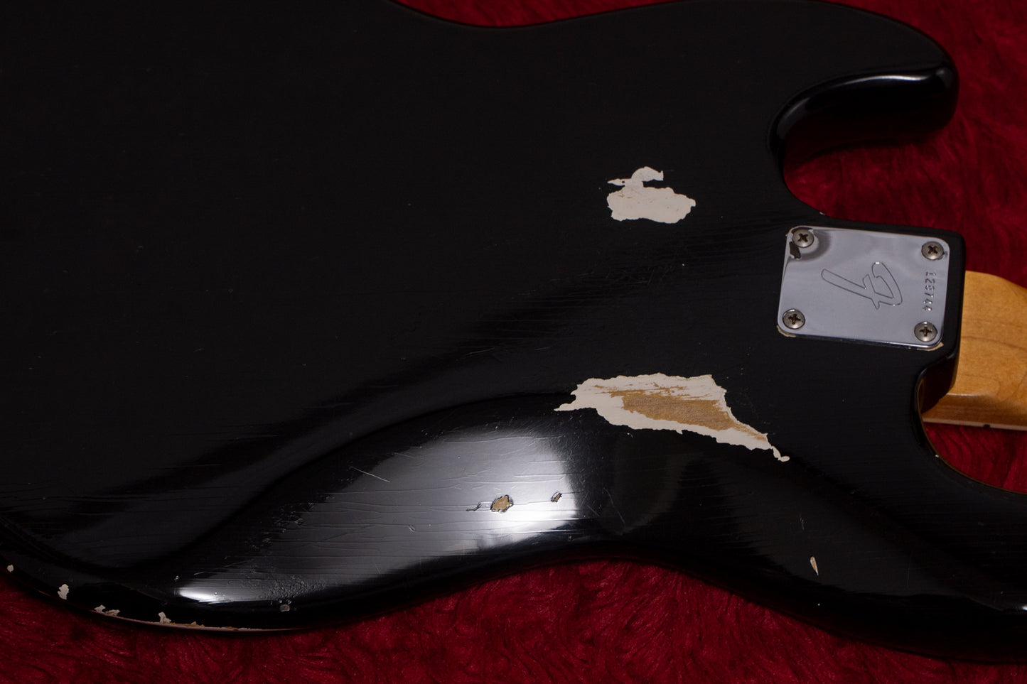 【used】Fender / Jazz Bass 62~63Body 66Neck Fender Factory Refinish Black 3.915kg #128744【Consignment 】【GIB Yokohama】