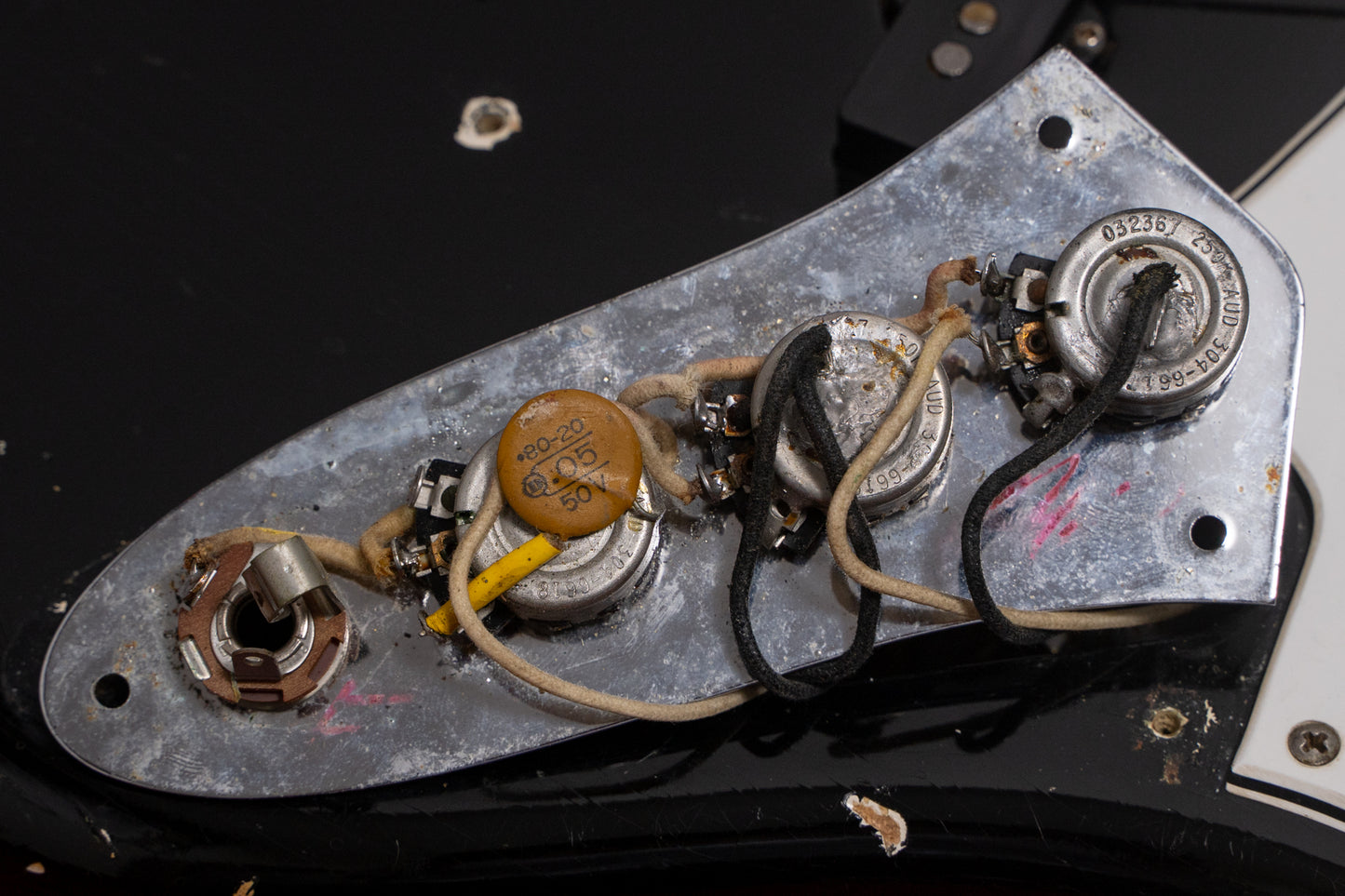 【used】Fender / Jazz Bass 62~63Body 66Neck Fender Factory Refinish Black 3.915kg #128744【Consignment 】【GIB Yokohama】