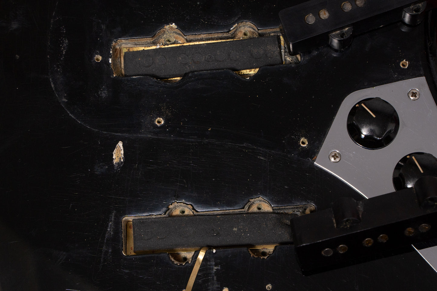 【used】Fender / Jazz Bass 62~63Body 66Neck Fender Factory Refinish Black 3.915kg #128744【Consignment 】【GIB Yokohama】