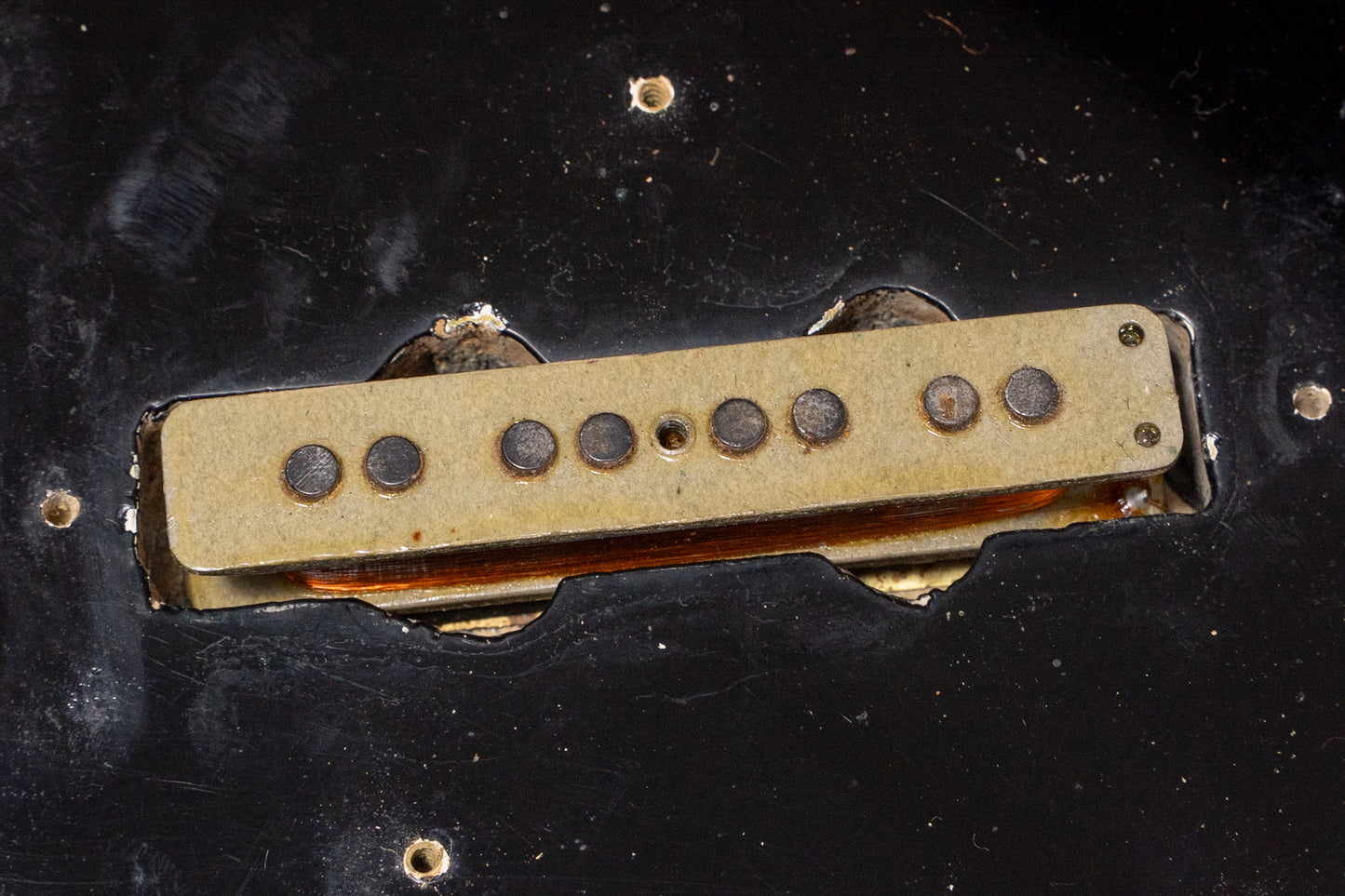 【used】Fender / Jazz Bass 62~63Body 66Neck Fender Factory Refinish Black 3.915kg #128744【Consignment 】【GIB Yokohama】