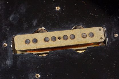 【used】Fender / Jazz Bass 62~63Body 66Neck Fender Factory Refinish Black 3.915kg #128744【Consignment 】【GIB Yokohama】