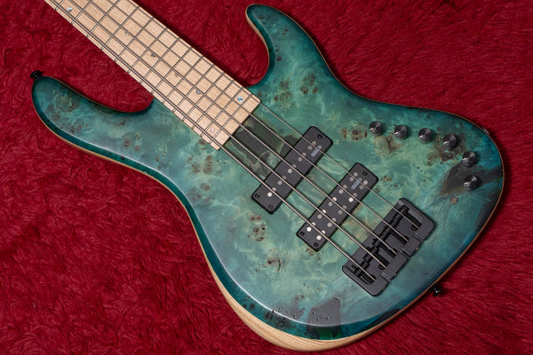 【new】Capurso Guitars / Spiral Deluxe 5st Burl Top Sea Green Burst 3.795kg 【GIB Yokohama】