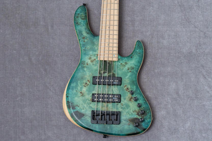 【new】Capurso Guitars / Spiral Deluxe 5st Burl Top Sea Green Burst 3.795kg 【GIB Hyogo】【Plek-adjusted】