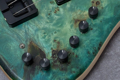 【new】Capurso Guitars / Spiral Deluxe 5st Burl Top Sea Green Burst 3.795kg 【GIB Hyogo】【Plek-adjusted】