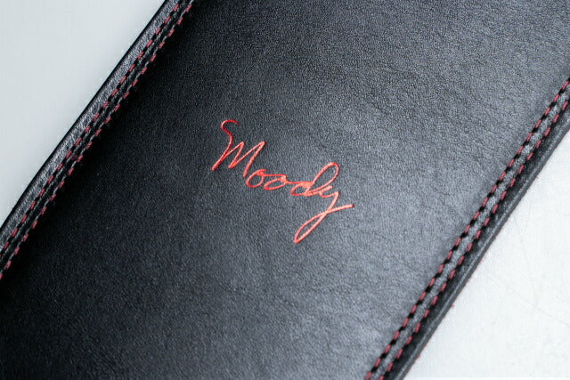 【new】Moody Straps / 4.0 Inch Black/Red Leather Long Tail【GIB Yokohama】