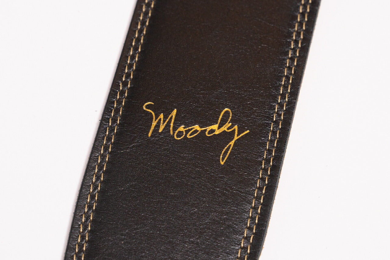 【new】Moody Straps / 2.5 Inch Black/Tobacco  Leather Long Tail【GIB Yokohama】