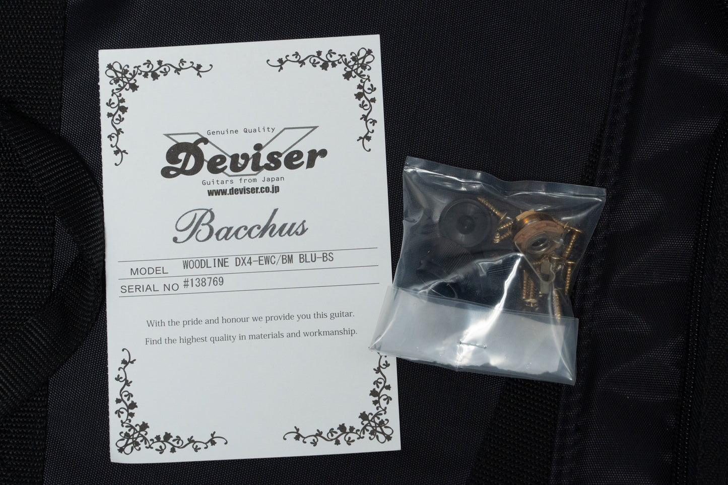 【used】Bacchus  / WOODLINE DX4-EWC/BM  4.040kg #138769【GIB横浜】