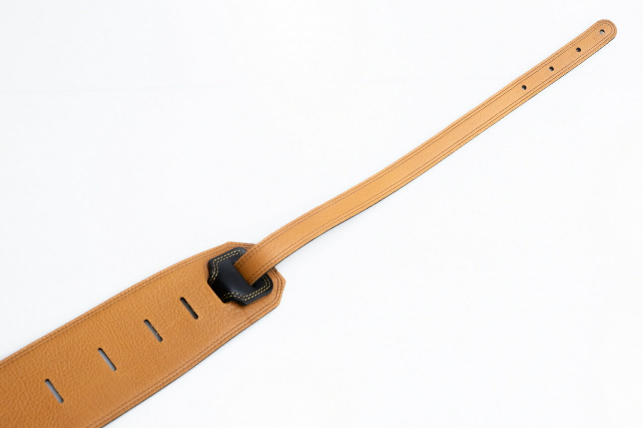 【new】Moody Straps / 4.0 Inch Black/Tobacco Leather Long Tail 【GIB Yokohama】