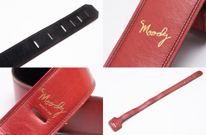 【used】Moody Straps / 2.5Inch Red/Black Suede Standard Tail【GIB Yokohama】