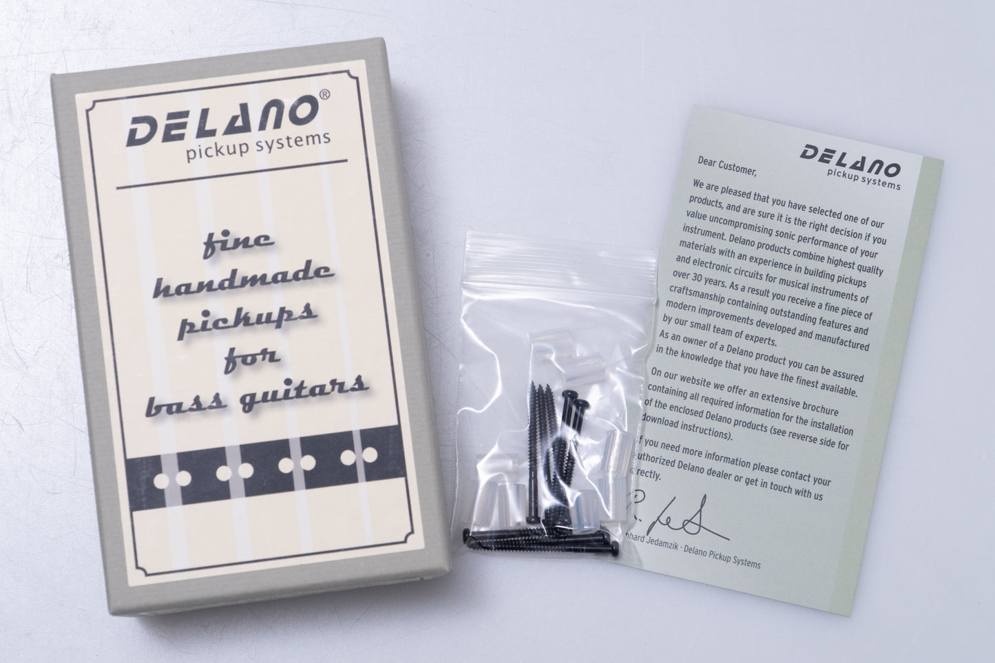 【new】Delano / JC4 AL/M2 WHITE for 4strings Jazz Bass【GIB Yokohama】