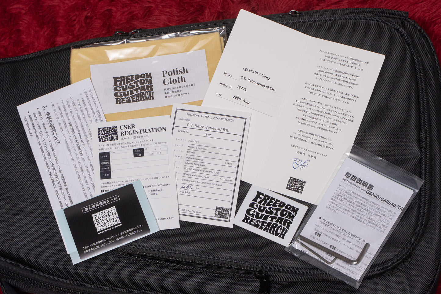 【new】Freedom Custom Guitar Research / C.S.R.S JB 5st OW 4.465kg #1877L【GIB Seoul】