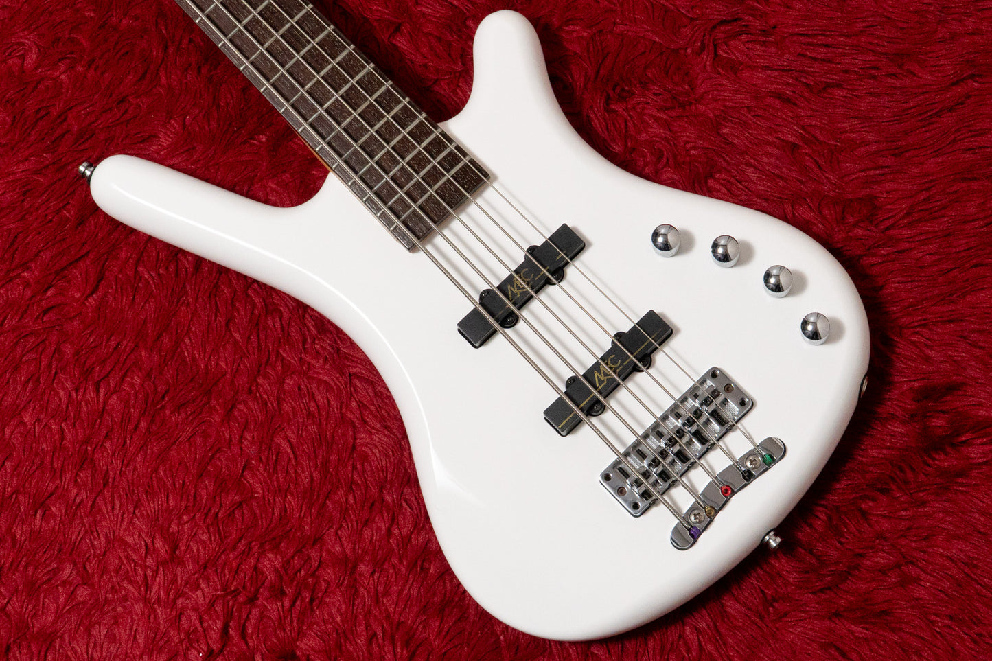 【used】Warwick / RockBass Corvette Basic 5-String Bass Solid White High Polish 2021 3.890kg #RB F 561877-21【GIB Yokohama】