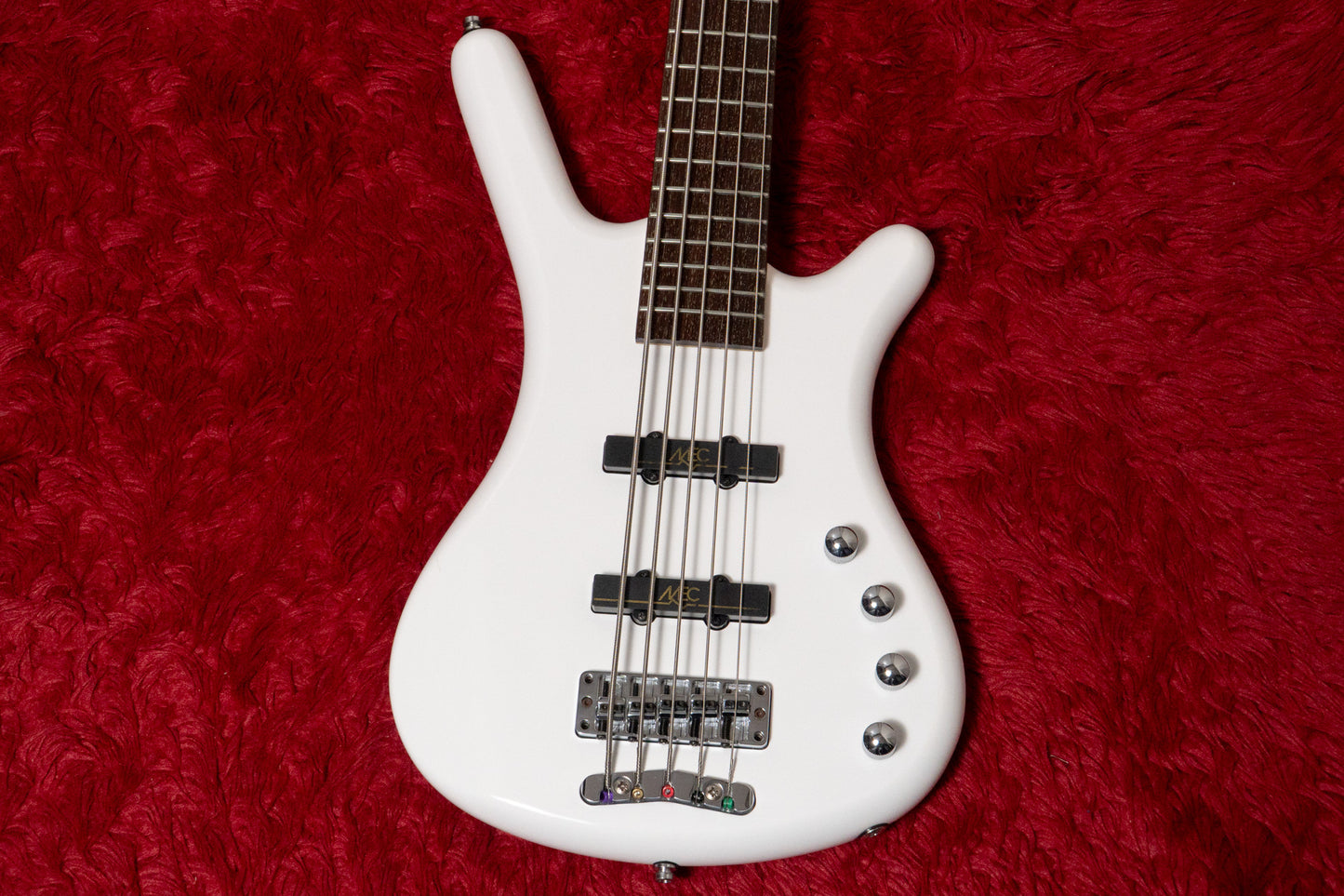 【used】Warwick / RockBass Corvette Basic 5-String Bass Solid White High Polish 2021 3.890kg #RB F 561877-21【GIB Yokohama】