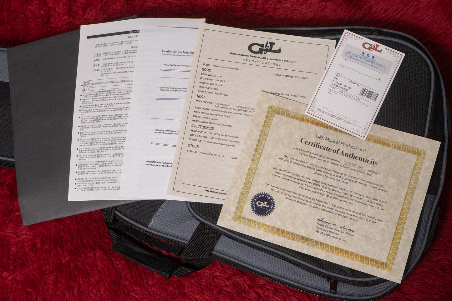 【outlet】G&L / Fullerton Deluxe ASAT Bass JTB‑CR 4.050kg #CLF2502026【GIB Hyogo】