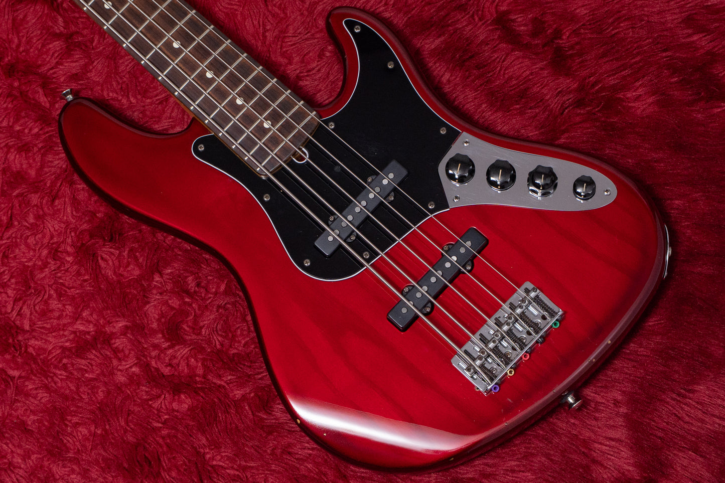 【used】Fender / American Deluxe Jazz Bass V Crimson Burst 1997 4.320kg #N7325348【GIB Yokohama】