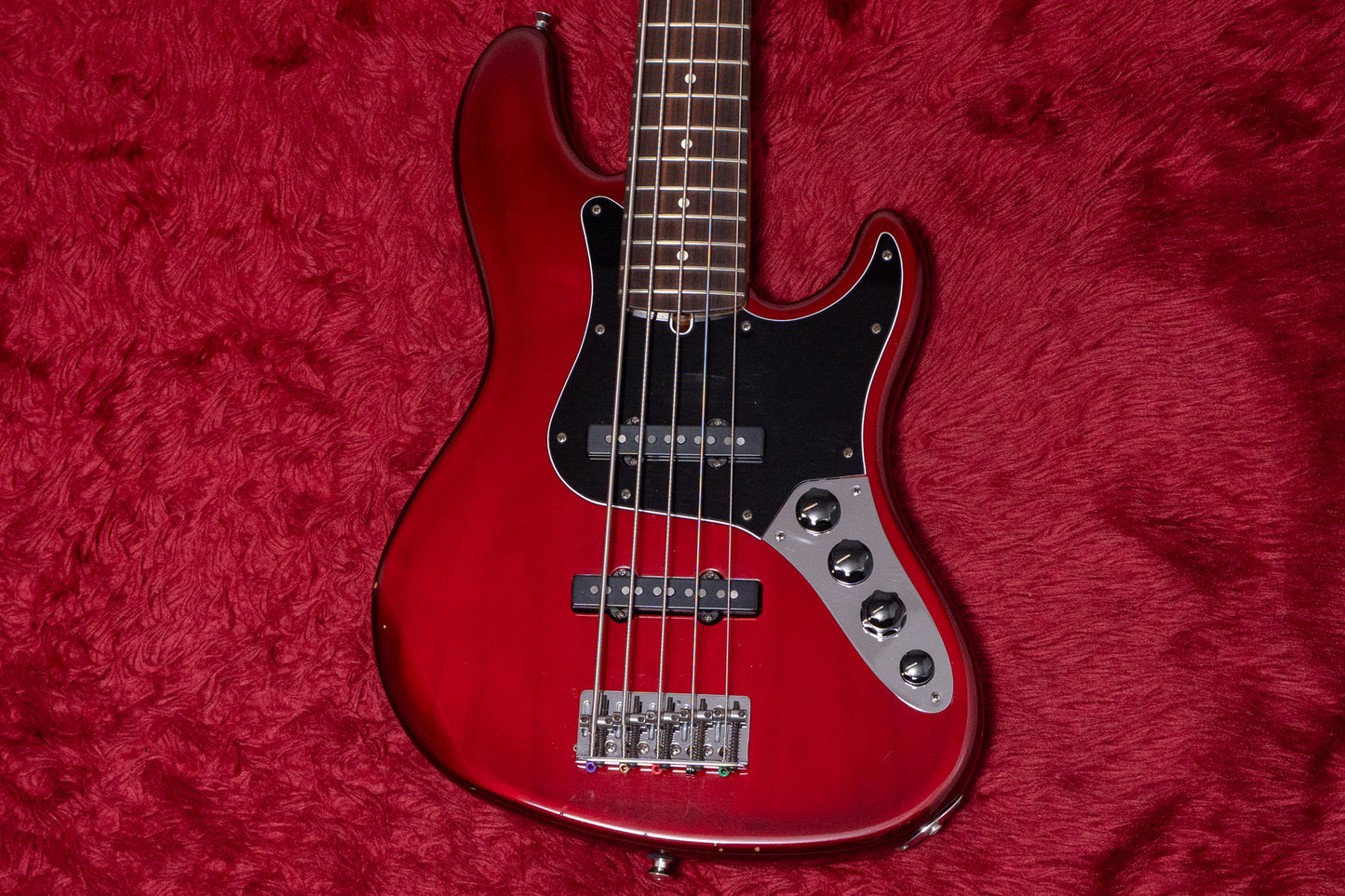【used】Fender / American Deluxe Jazz Bass V Crimson Burst 1997 4.320kg #N7325348【GIB Yokohama】