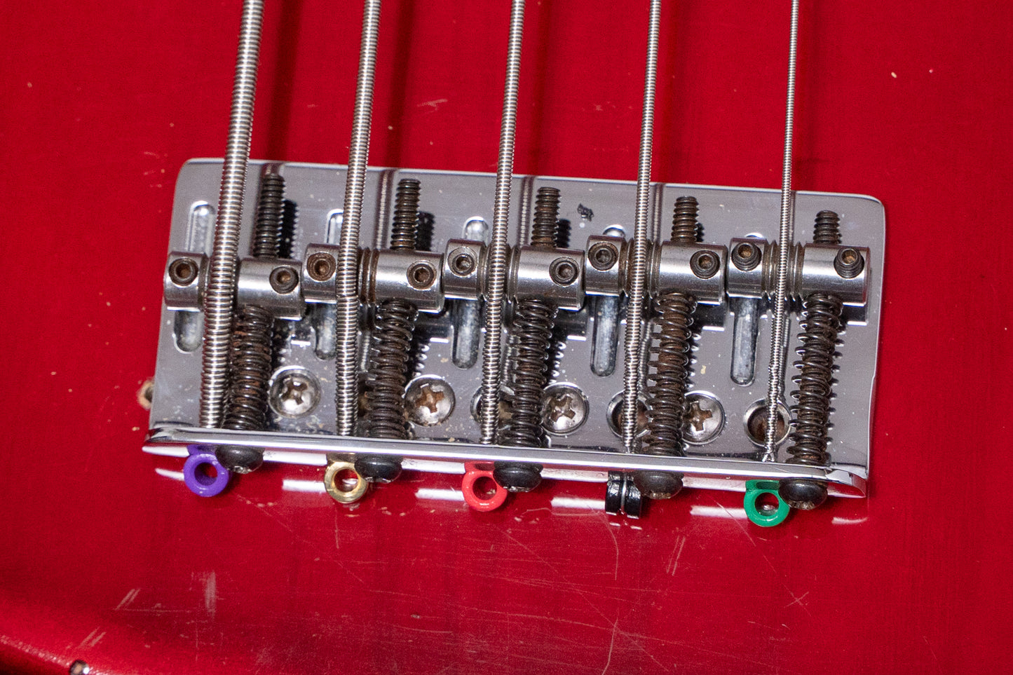 【used】Fender / American Deluxe Jazz Bass V Crimson Burst 1997 4.320kg #N7325348【GIB Yokohama】