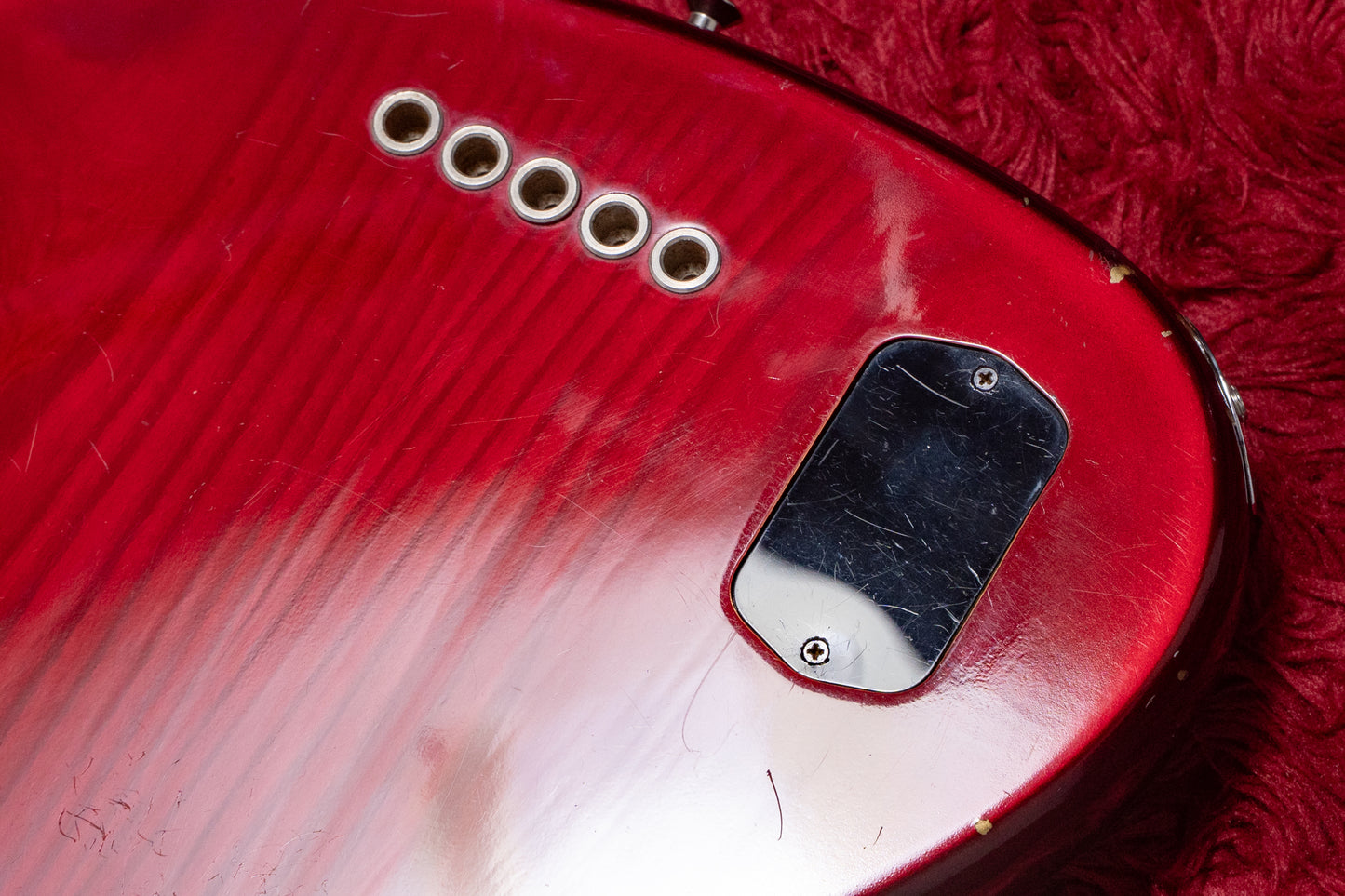 【used】Fender / American Deluxe Jazz Bass V Crimson Burst 1997 4.320kg #N7325348【GIB Yokohama】