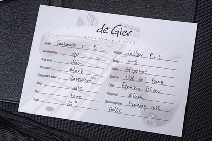 【new】De Gier / Soulmate 5 PJ Espresso Silver 4.115kg #190【GIB Yokohama】