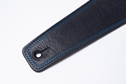 【used】Moody Straps / 2.5 Inch Black/Sky Blue Leather Standard Tail【GIB Yokohama】