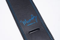 【used】Moody Straps / 2.5 Inch Black/Sky Blue Leather Standard Tail【GIB Yokohama】