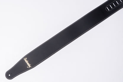 【new】Sadowsky / MetroLine Genuine Leather Bass Strap Black (Gold Embossing)【GIB Yokohama】