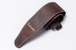 【new】Sadowsky / MetroLine Genuine Leather Bass Strap Brown (Gold Embossing)【GIB Yokohama】