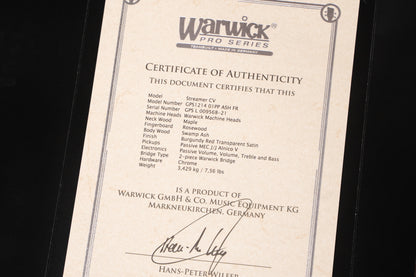 【used】Warwick / PS Streamer CV4 TS BR 2021 3.430kg #L009568-21【GIB Yokohama】