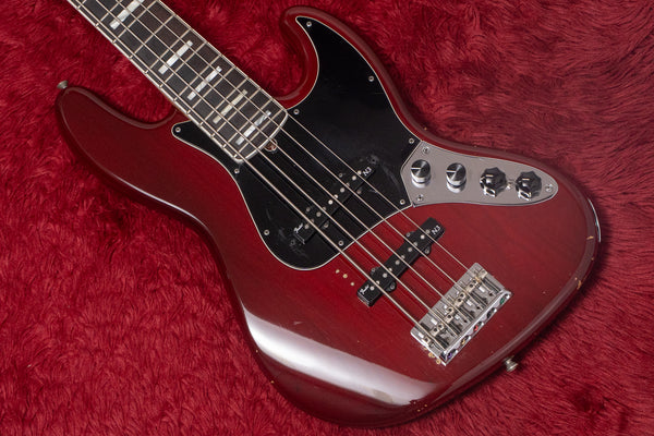 【used】Fender / American Deluxe Jazz Bass V Wine Transparent 2012 4.440kg #US12314741【GIB Yokohama】