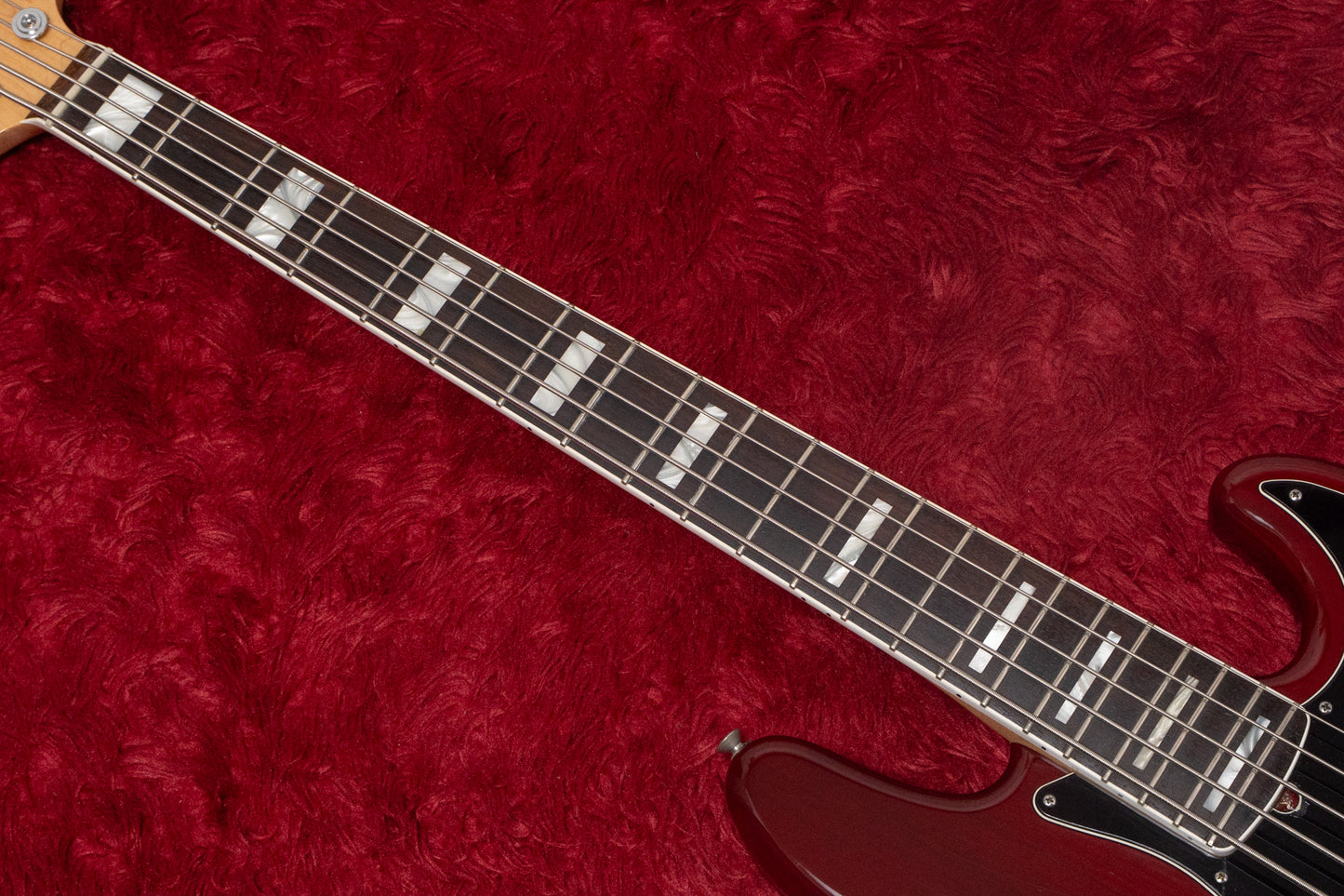【used】Fender / American Deluxe Jazz Bass V Wine Transparent 2012 4.440kg #US12314741【GIB Yokohama】