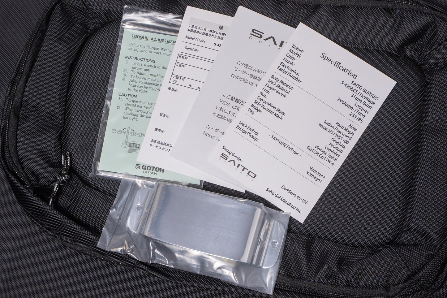 【new】SAITO Guitars  / S-420BCSJ Heritage 3TONE BURST 3.905kg #253185【GIB Yokohama】