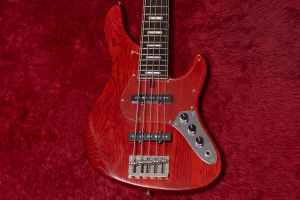 BACCHUS WL524DX-ASH RED/OIL 5弦ベース BACCHUS WL524DX-ASH RED/OIL 5弦ベース バッカスから24フレット