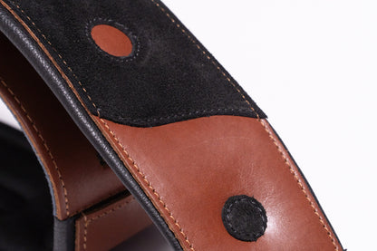 【new】ERGOSTRAPS / Padded Ying Yang Whisky brown / Black suede details 3"" YY301-br-bks regular【GIB Yokohama】