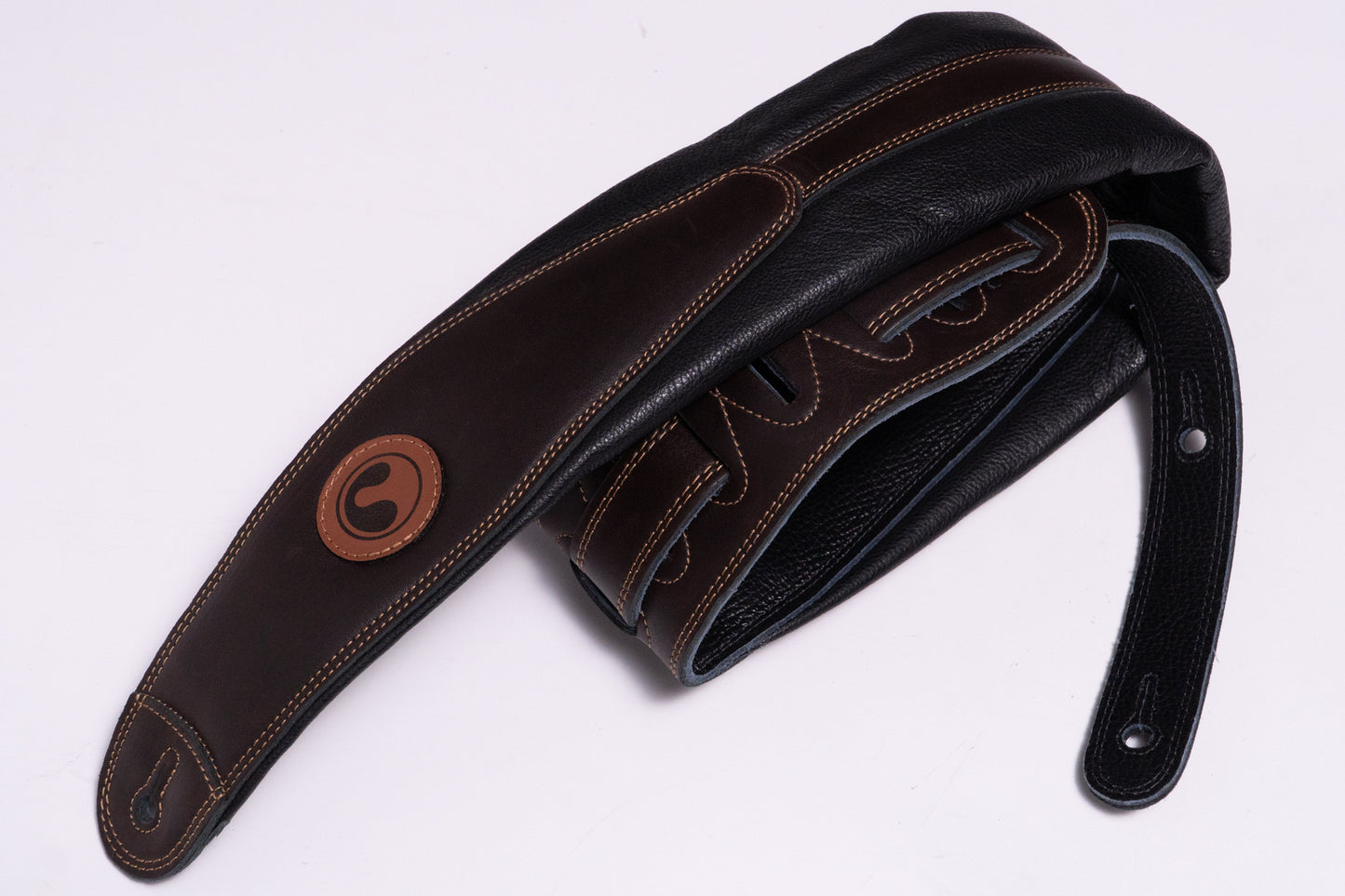 【new】ERGOSTRAPS / Padded River 4"" Black / Darkbrown details regular【GIB Yokohama】