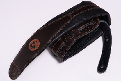 【new】ERGOSTRAPS / Padded River 4"" Black / Darkbrown details regular【GIB Yokohama】