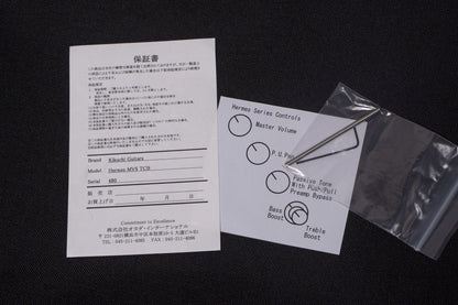 【new】Kikuchi Guitars / Hermes MV5 TCB 3.775kg #480【GIB Yokohama】