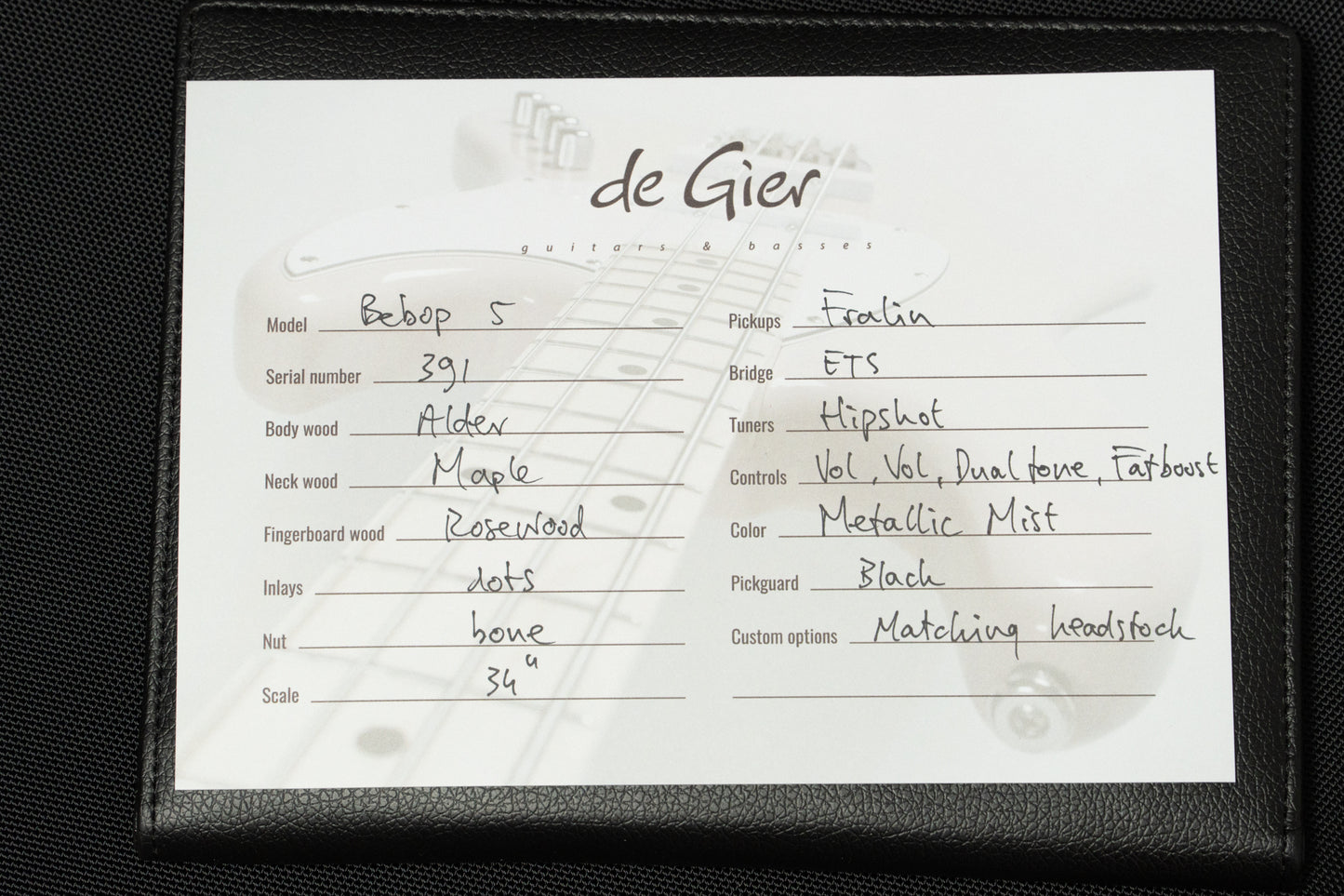 【new】De Gier / Bebop 5 Metalic Mist 4.320kg #391【GIB Yokohama】