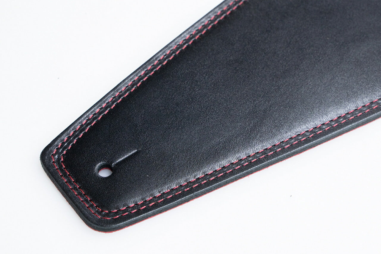 【new】Moody Straps / 4.0 Inch Black/Red Leather Long Tail【GIB Yokohama】