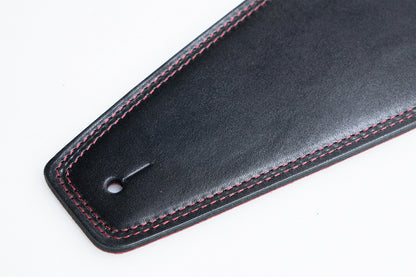 【new】Moody Straps / 4.0 Inch Black/Red Leather Long Tail【GIB Yokohama】