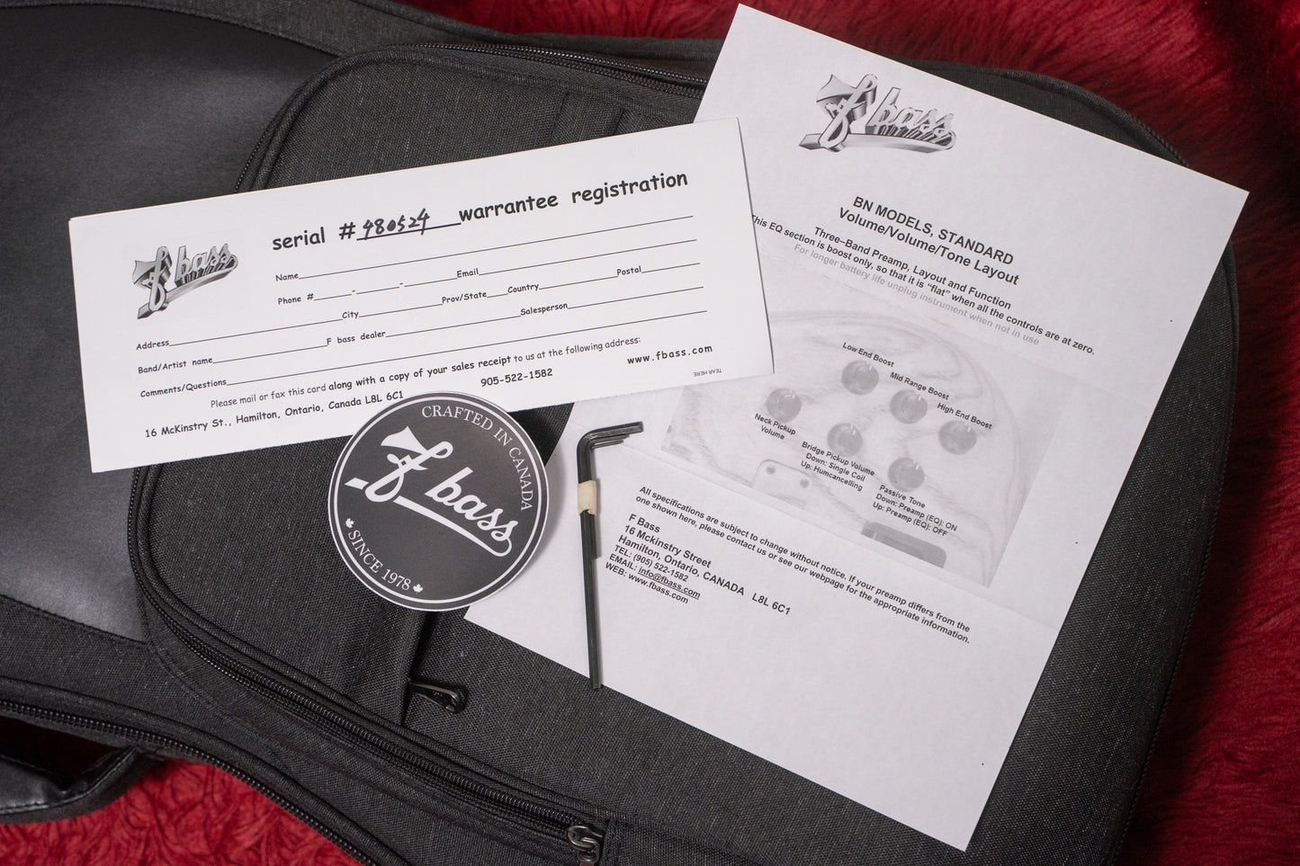 【used】F-bass / BN-4 Red 2024 3.675kg #480524【Consignments】【GIB Yokohama】