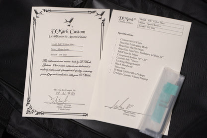 【new】D'Mark Guitars / JbX7 5 Master Series Silver Flake 4.090kg #25B0007【GIB Yokohama】