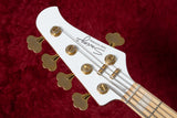 【new】Swing Guitars / Jazz Deluxe 5 White w Gold HW and Pearl Block Inlay 4.990kg #25080012【GIB Yokohama】