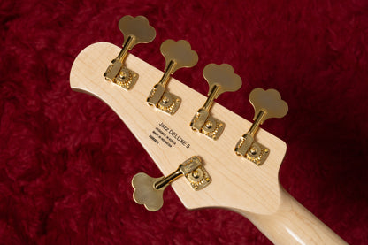 【new】Swing Guitars / Jazz Deluxe 5 White w Gold HW and Pearl Block Inlay 4.990kg #25080012【GIB Yokohama】