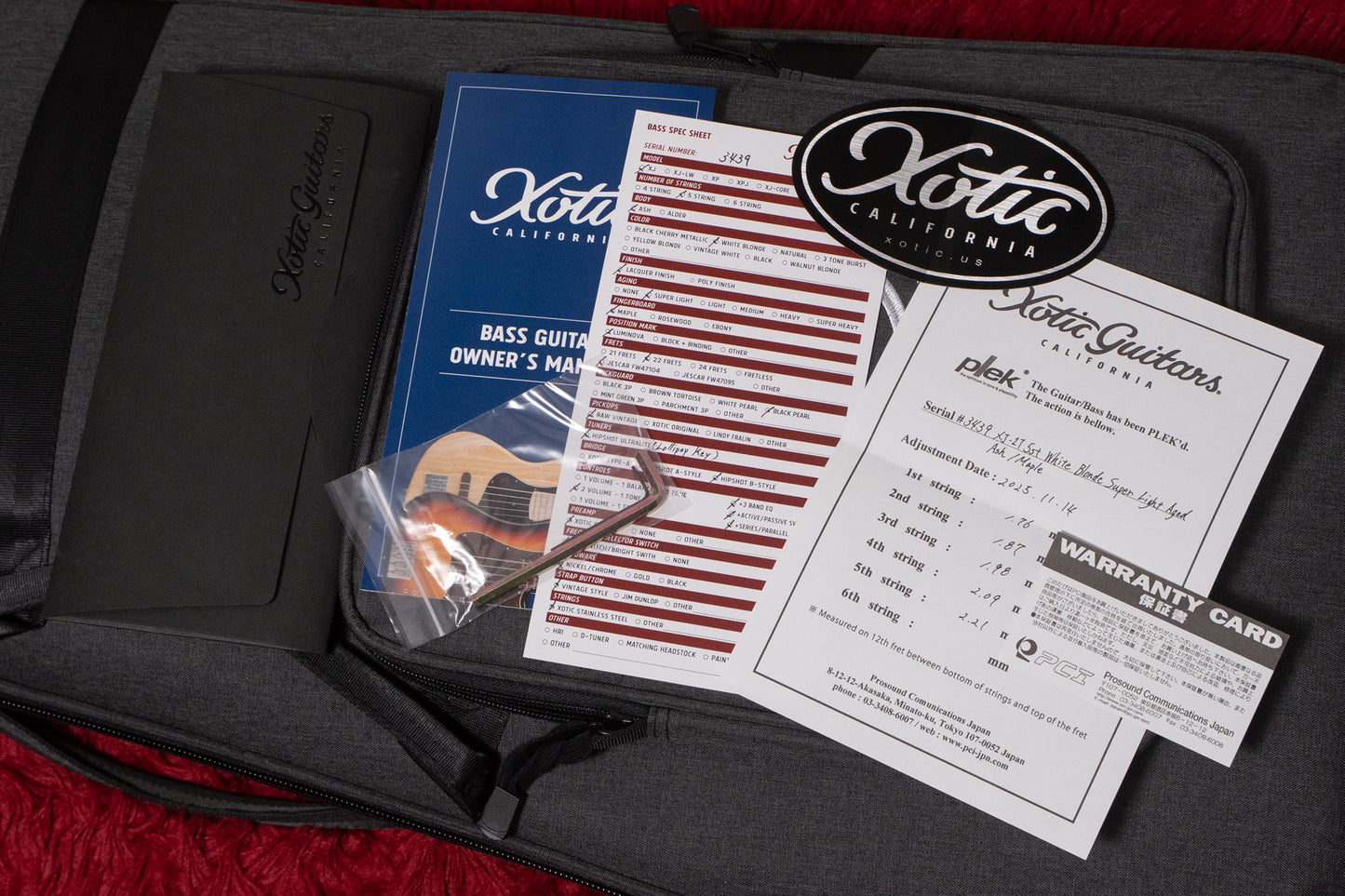 【new】Xotic / XJ-1T 5st white Blonde SL-Aged/M/B-Style Alum 4.245kg #3439【GIB Yokohama】