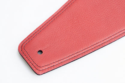 【new】Moody Straps / 4.0 Inch Black/Red Leather Standard Tail 【GIB横浜】