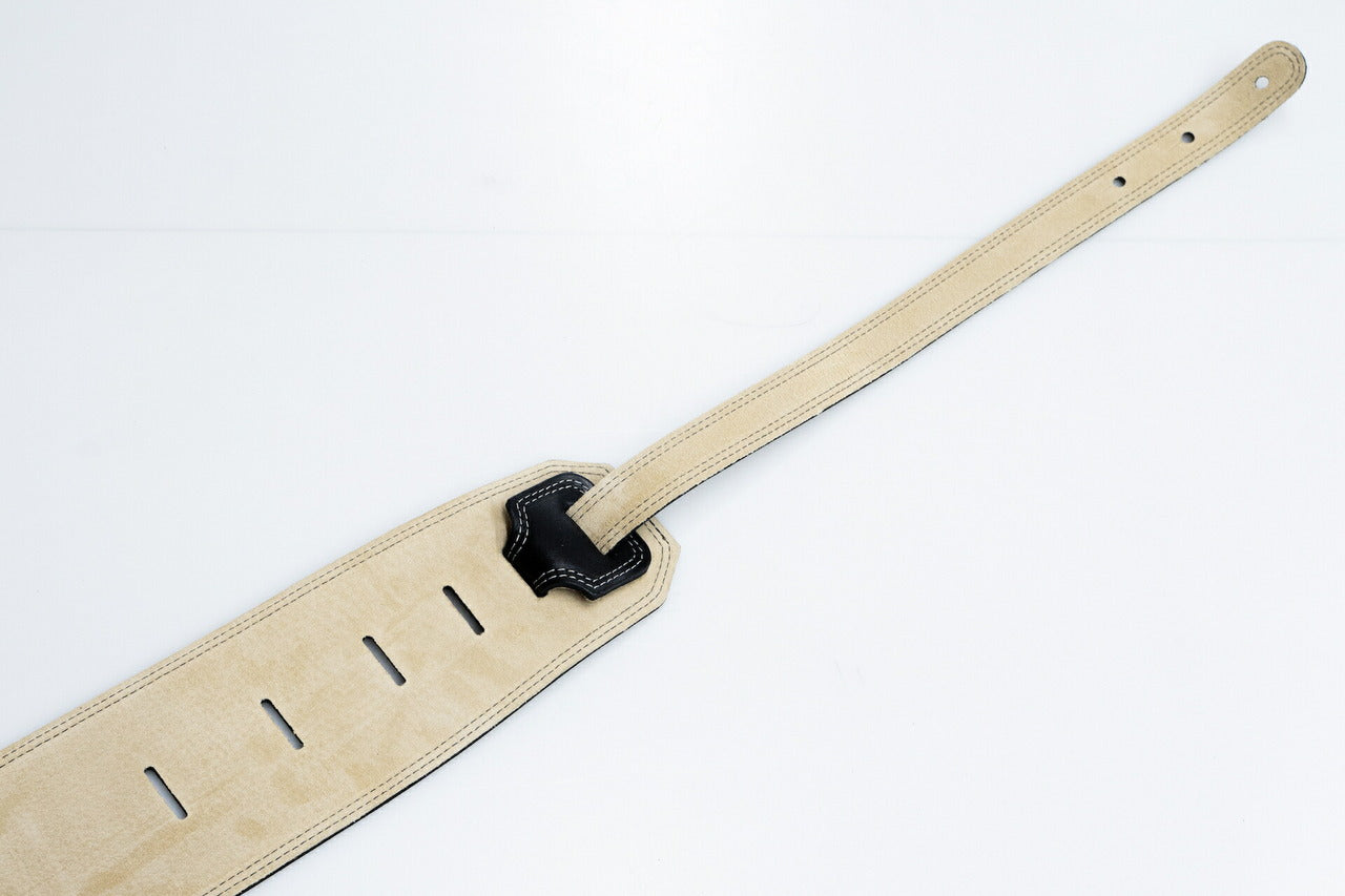 【new】Moody Straps / 4.0 Inch Black/Cream Suede Standard Tail 【GIB横浜】